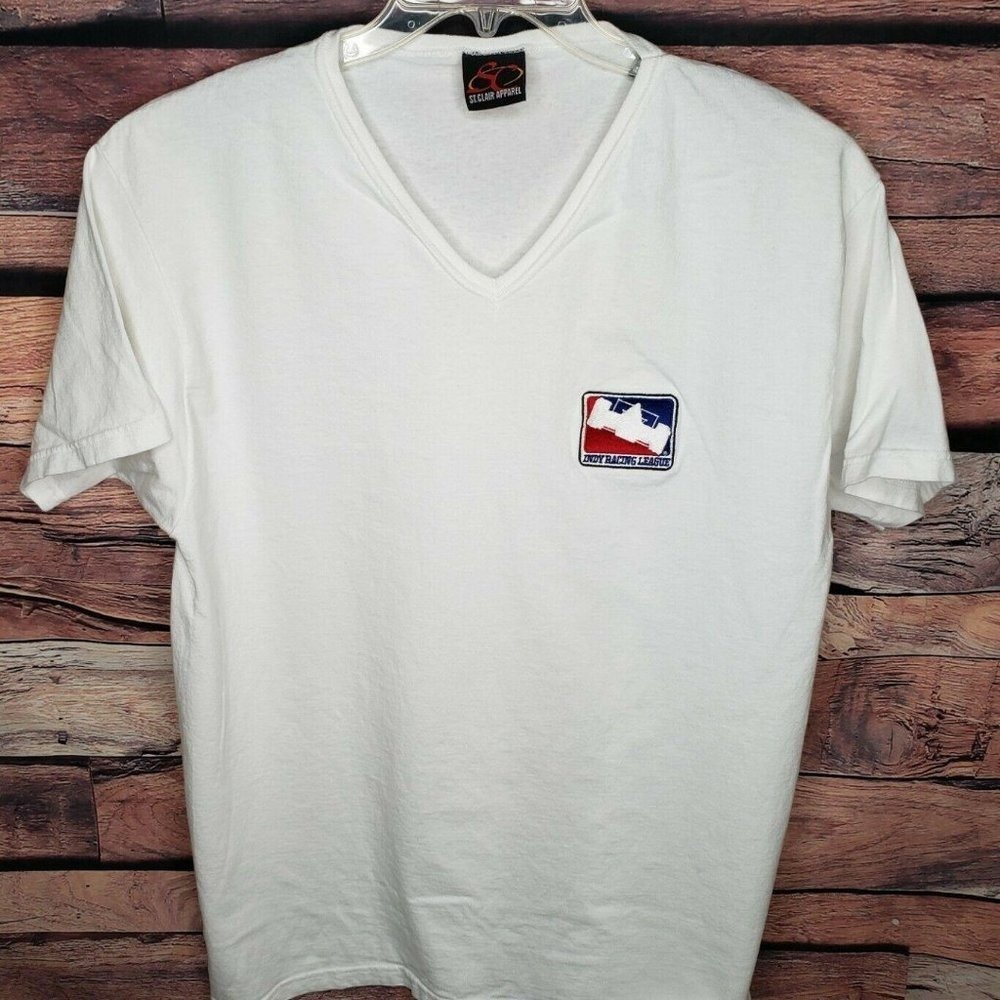 Vintage‎ Indy Racing League V-neck Men's T-shirt XL